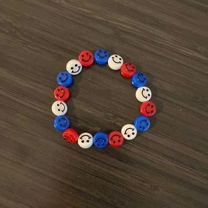 handmade smiley face bracelet